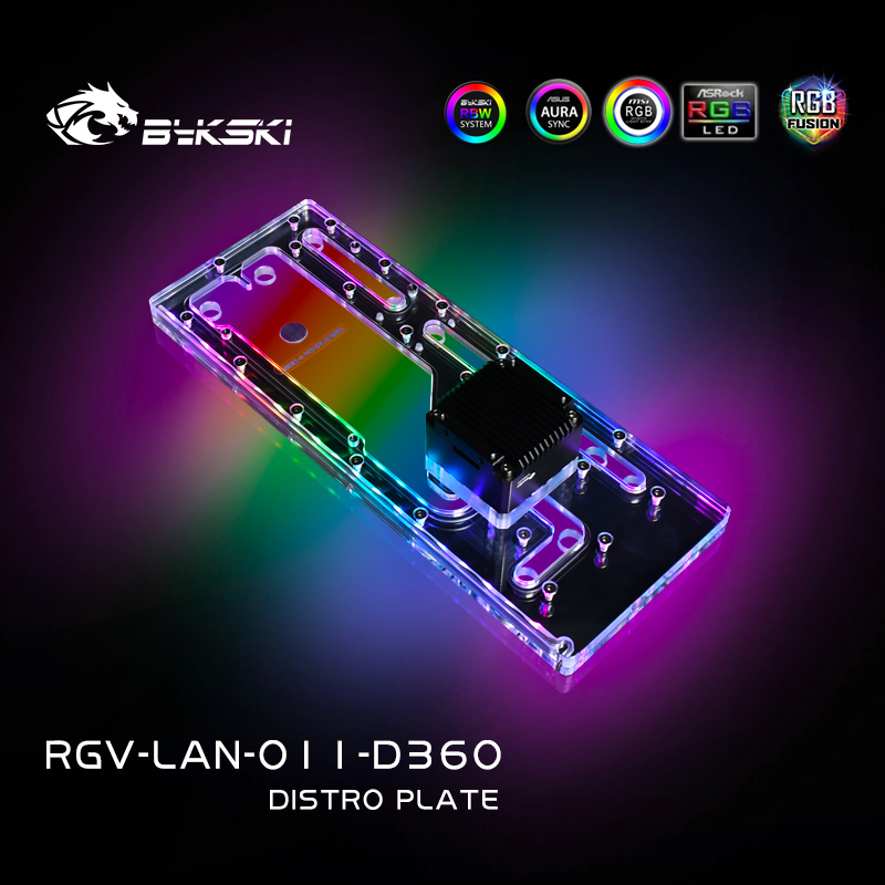 لوحة توزيع BYKSKI من الأكريليك - مراجعة Distro Plate Ddc Pump Combo وسعره